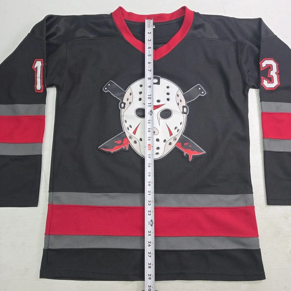 Friday The 13th Jason Voorhees Hockey Jersey Halloween‎ Horror Oversized Men's S